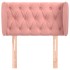 Cabecero de terciopelo rosa 83x23x78/88