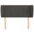 Cabecero de terciopelo gris oscuro 93x23x78/88