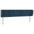 Cabecero de terciopelo azul oscuro 183x23x78/88