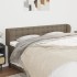 Cabecero de tela gris taupe 163x23x78/88