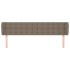 Cabecero de tela gris taupe 163x23x78/88