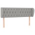 Cabecero de tela gris claro 163x23x78/88