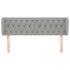 Cabecero de tela gris claro 163x23x78/88
