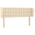Cabecero de tela color crema 147x23x78/88