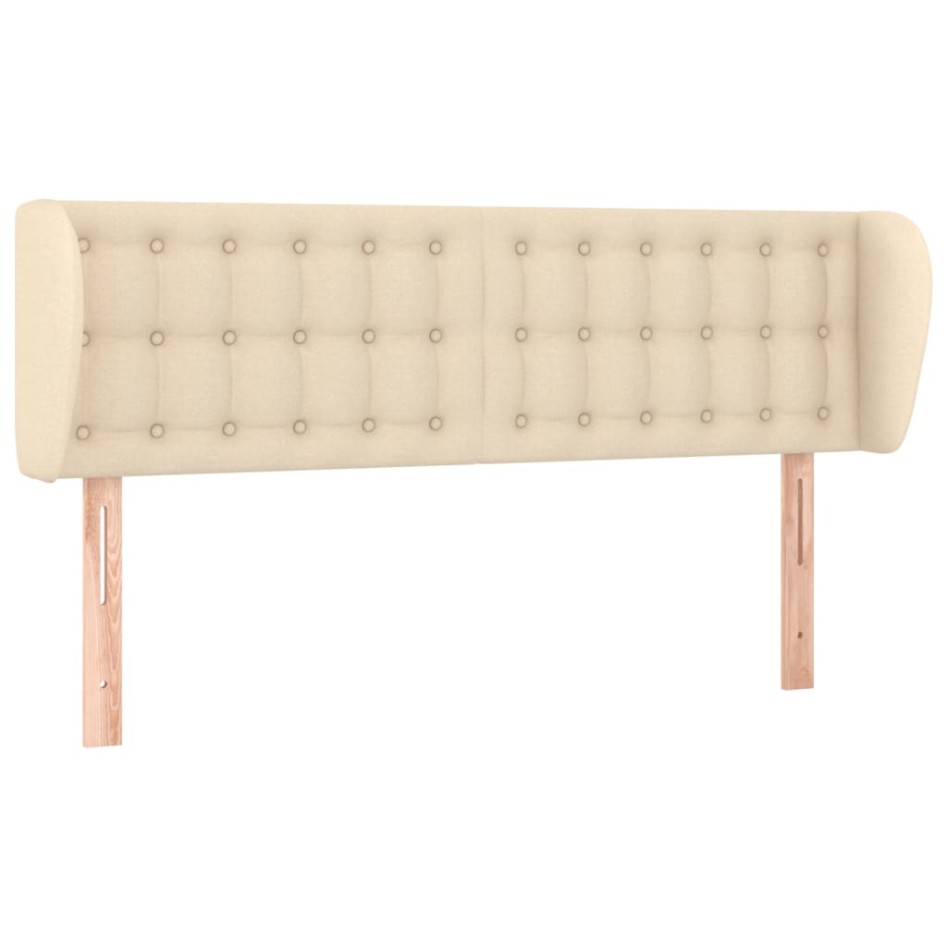 Cabecero de tela color crema 147x23x78/88