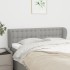 Cabecero de tela gris claro 147x23x78/88