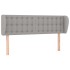 Cabecero de tela gris claro 147x23x78/88