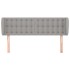 Cabecero de tela gris claro 147x23x78/88