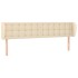 Cabecero de tela color crema 203x23x78/88