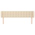 Cabecero de tela color crema 203x23x78/88