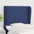Cabecero con orejas de tela azul 93x23x118/128