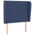 Cabecero con orejas de tela azul 93x23x118/128