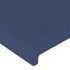 Cabecero con orejas de tela azul 93x23x118/128