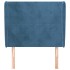 Cabecero con orejas de terciopelo azul oscuro 93x23x118/128