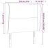 Cabecero con orejas de terciopelo rosa 103x23x118/128