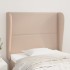 Cabecero con orejas cuero sintético capuchino 93x23x118/128