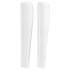 Cabecero con orejas de cuero sintético blanco 103x23x118/128