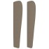 Cabecero con orejas de tela gris taupe 83x23x118/128