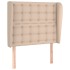 Cabecero con orejas cuero sintético capuchino 93x23x118/128
