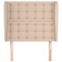 Cabecero con orejas cuero sintético capuchino 93x23x118/128