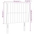 Cabecero con orejas de tela gris claro 83x23x118/128