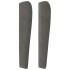 Cabecero con orejas de terciopelo gris oscuro 93x23x118/128