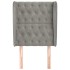 Cabecero con orejas de terciopelo gris claro 83x23x118/128