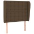 Cabecero con orejas de tela gris claro 103x23x118/128
