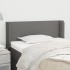 Cabecero de tela gris oscuro 103x16x78/88