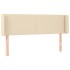 Cabecero de tela color crema 147x16x78/88