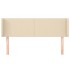 Cabecero de tela color crema 147x16x78/88