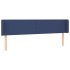 Cabecero de tela azul 203x16x78/88