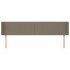 Cabecero de tela gris taupe 163x16x78/88