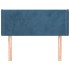 Cabecero de terciopelo azul oscuro 93x16x78/88