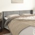 Cabecero de terciopelo gris claro 203x16x78/88