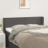 Cabecero de cuero sintético gris 147x16x78/88
