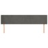 Cabecero de terciopelo gris oscuro 183x16x78/88