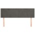 Cabecero de terciopelo gris oscuro 147x16x78/88