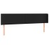 Cabecero de cuero sintético negro 203x16x78/88