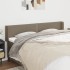 Cabecero de tela gris taupe 163x16x78/88