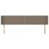 Cabecero de tela gris taupe 163x16x78/88