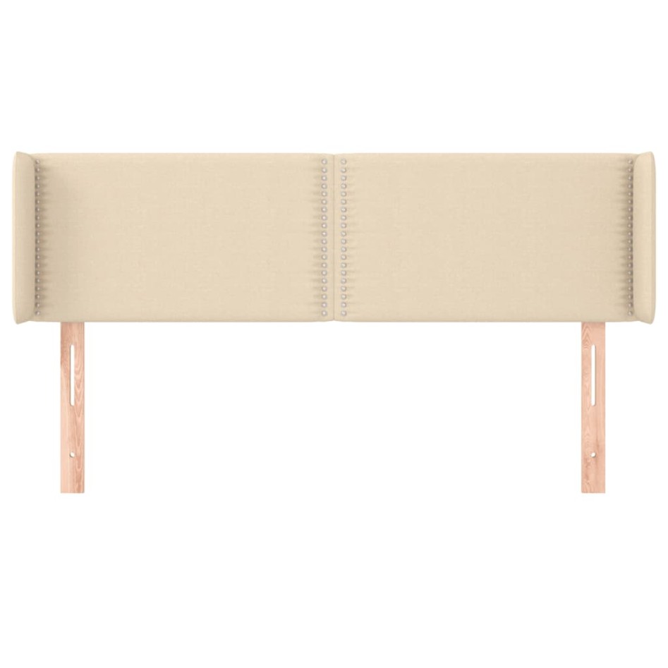 Cabecero de tela color crema 147x16x78/88