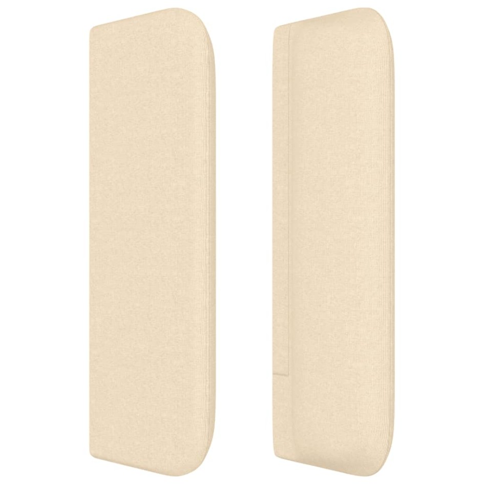 Cabecero de tela color crema 147x16x78/88