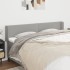 Cabecero de tela gris claro 203x16x78/88