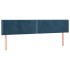 Cabecero de terciopelo azul oscuro 183x16x78/88