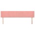 Cabecero de terciopelo rosa 203x16x78/88