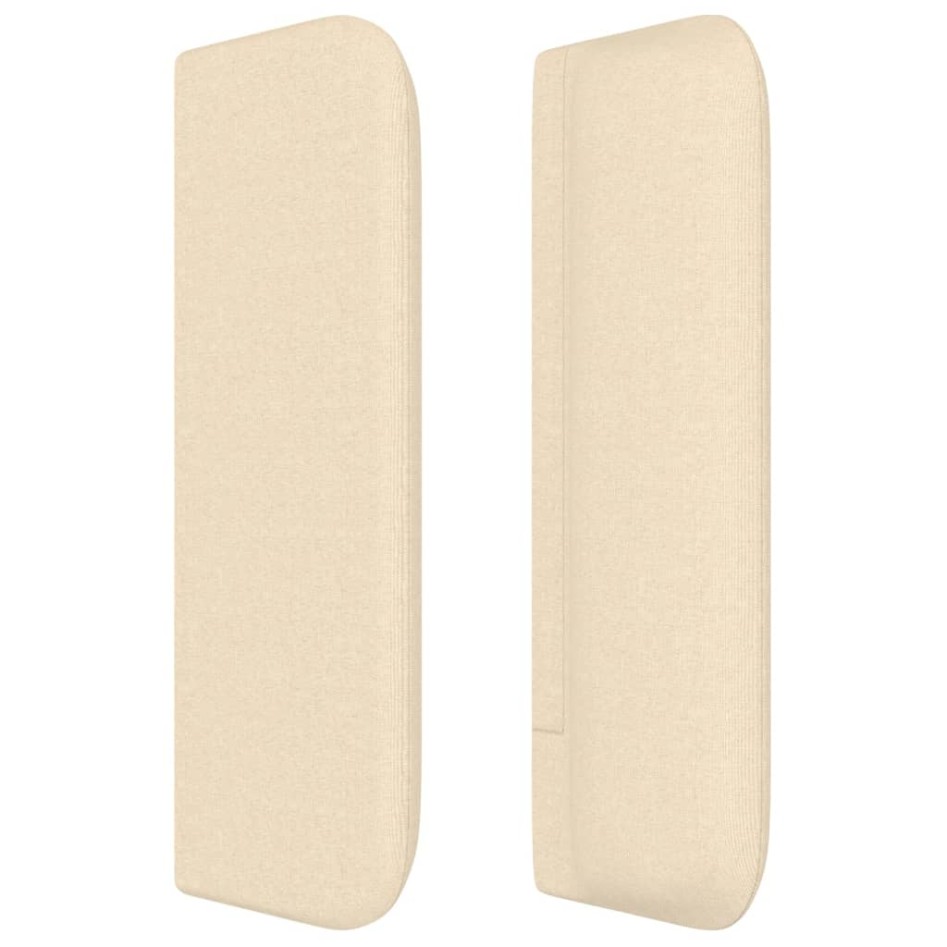 Cabecero de tela color crema 93x16x78/88