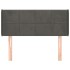 Cabecero de terciopelo gris oscuro 103x16x78/88