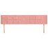 Cabecero de terciopelo rosa 203x16x78/88