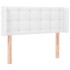 Cabecero de cuero sintético blanco 93x16x78/88